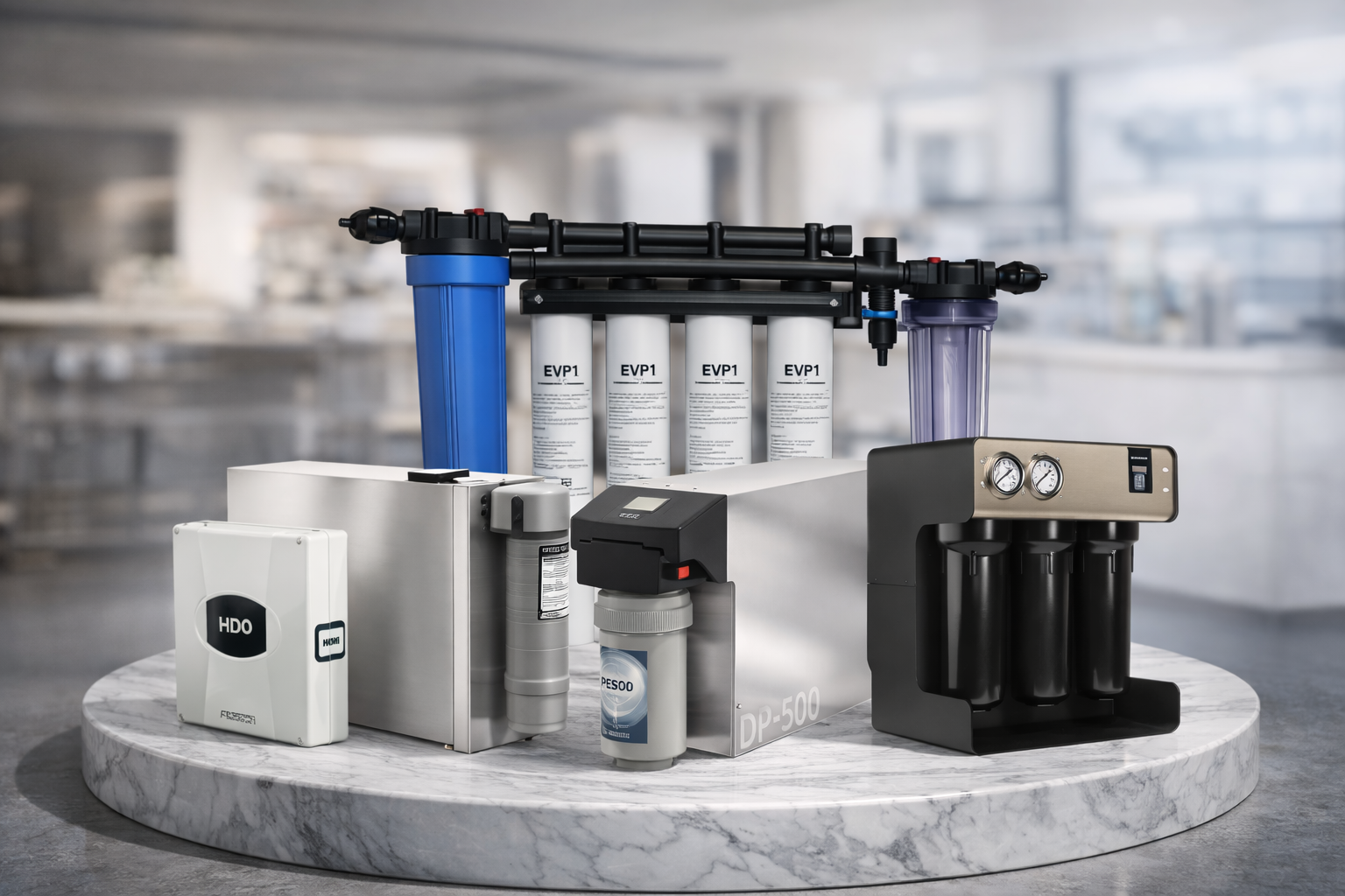 Commercial Water Filtration System EVP1, Filtech RO, Ecosoft RO